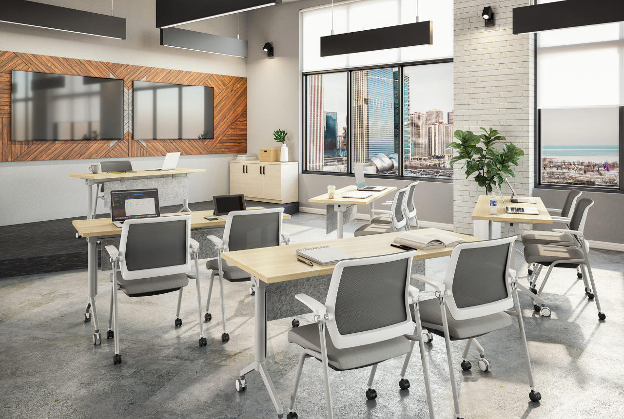 Element Contract Flex Series Flip Seat Nesting Chair FN40