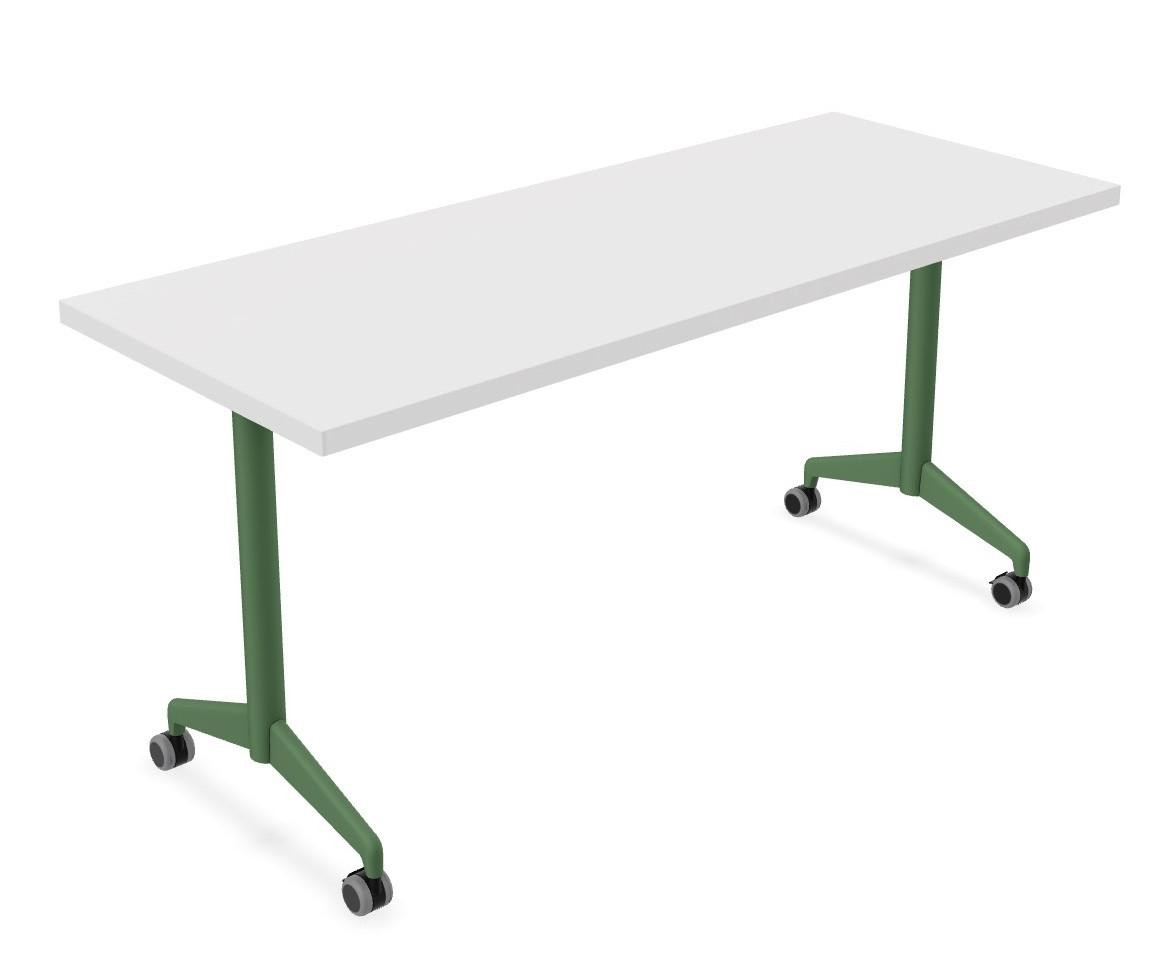 Special-T Zia White Flip Top Marker Board Nesting Training Room Table