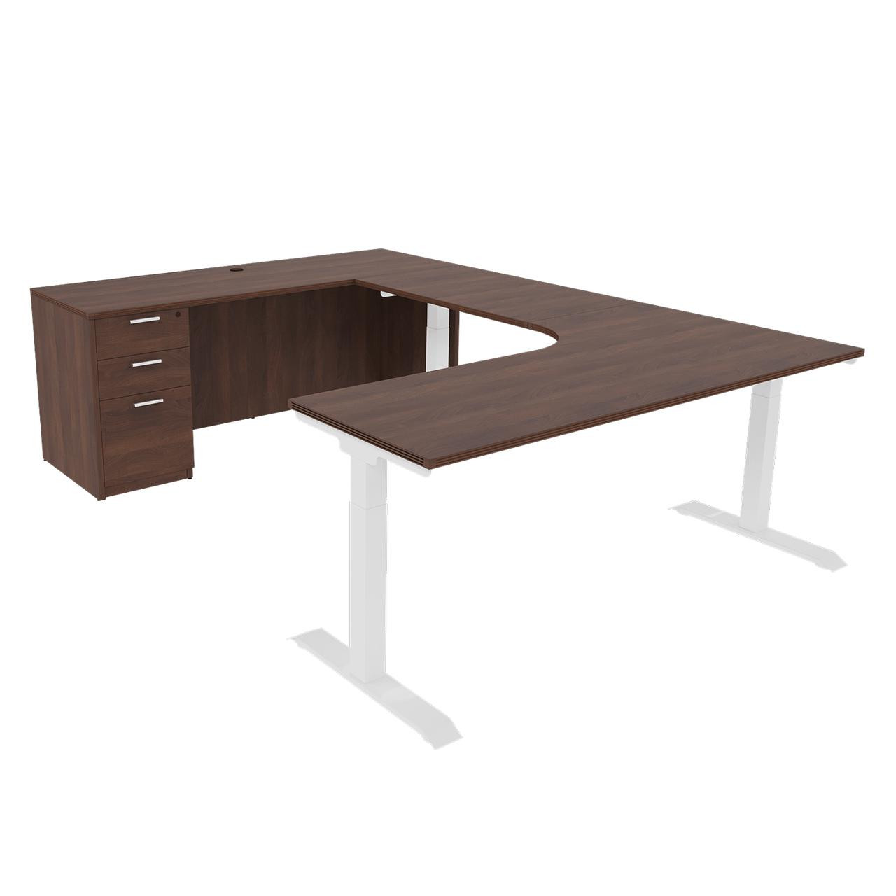 ategisデスク i5 Industries iRize Height Adjustable U-Desk IKBU7196P-5