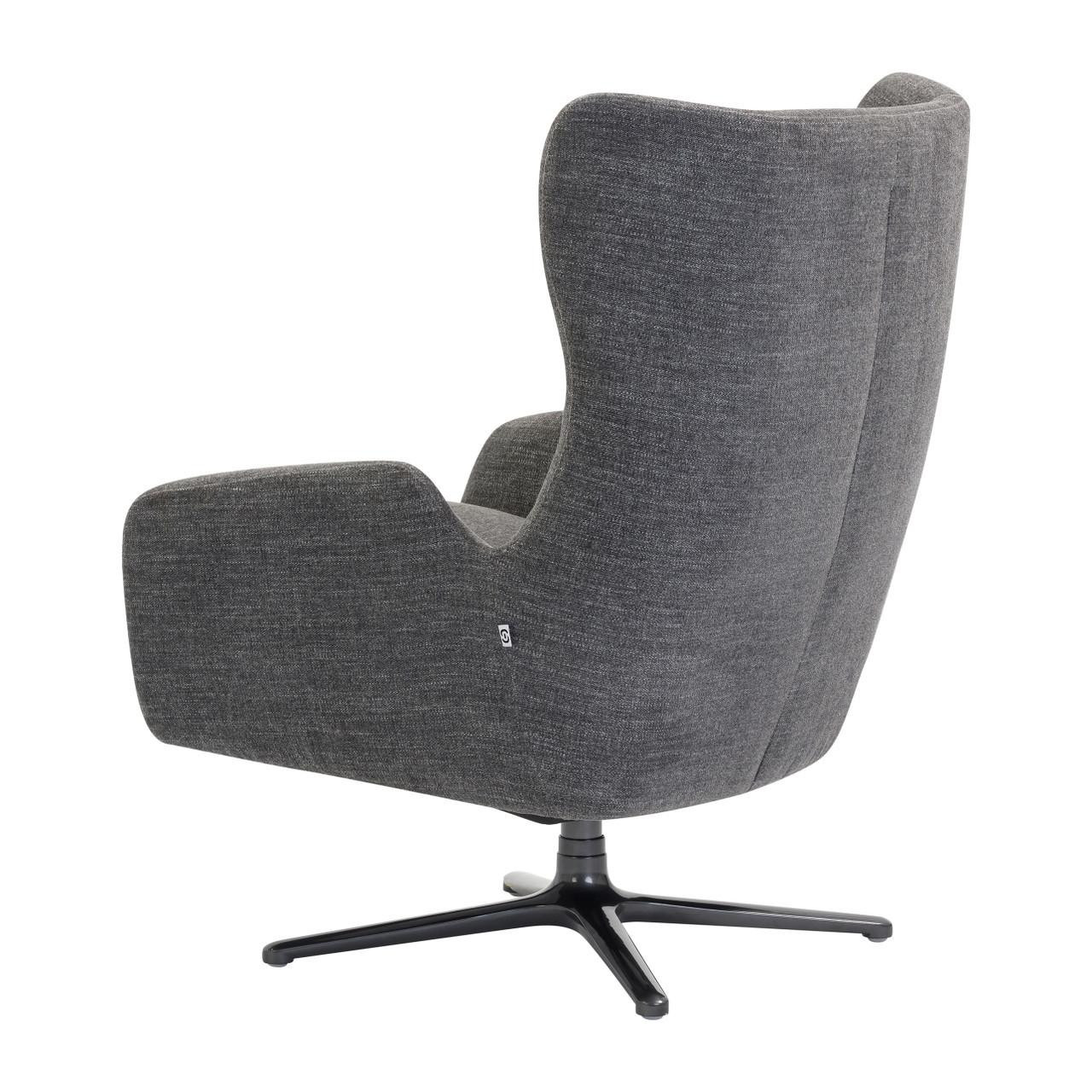 Office Source Lincoln High Back Gray Swivel Lounge Chair OSRL3007GC