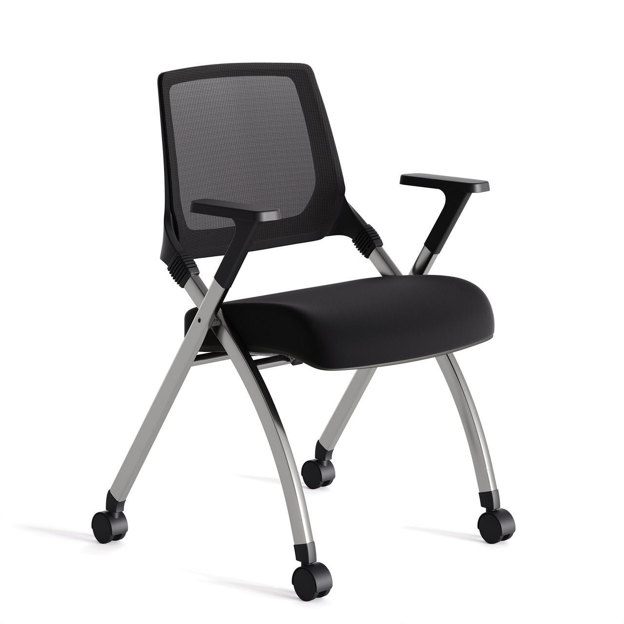 Office Source Vista Flex-Back Nesting Chair OSSN6503FBK (2 Pack!)