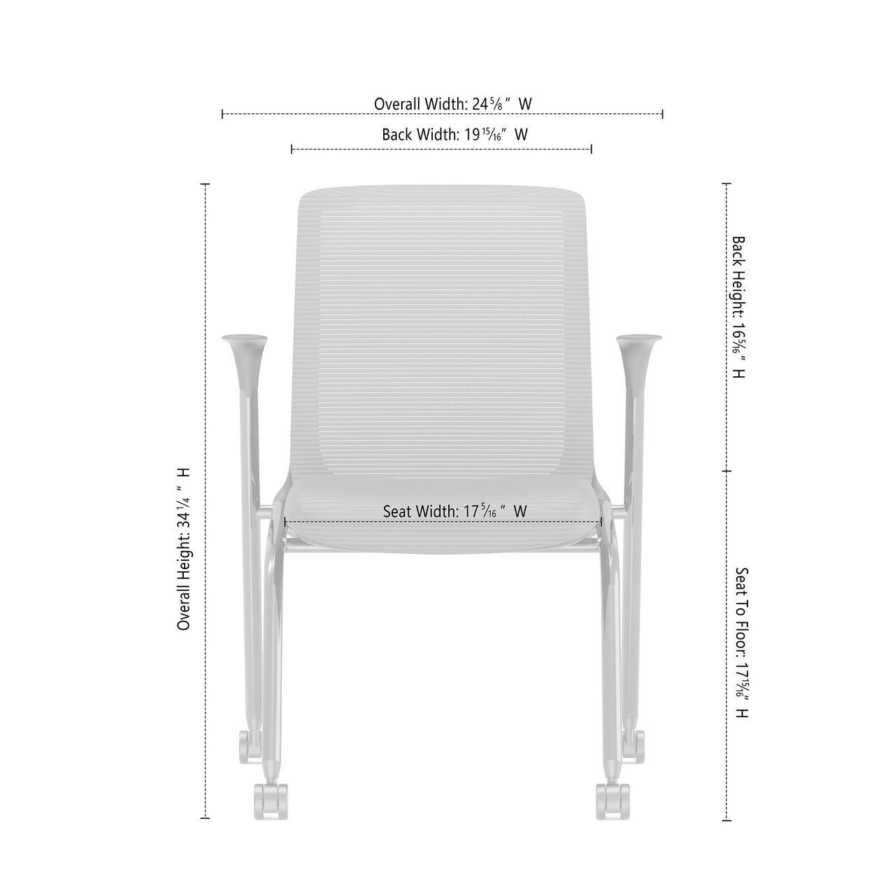 Office Source Orion Multi-Purpose Flip Seat Nesting Chair with