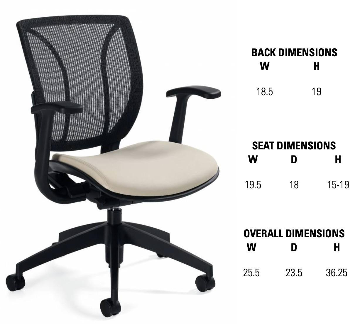 Global Roma Mesh Back Ergonomic Office Chair 1906