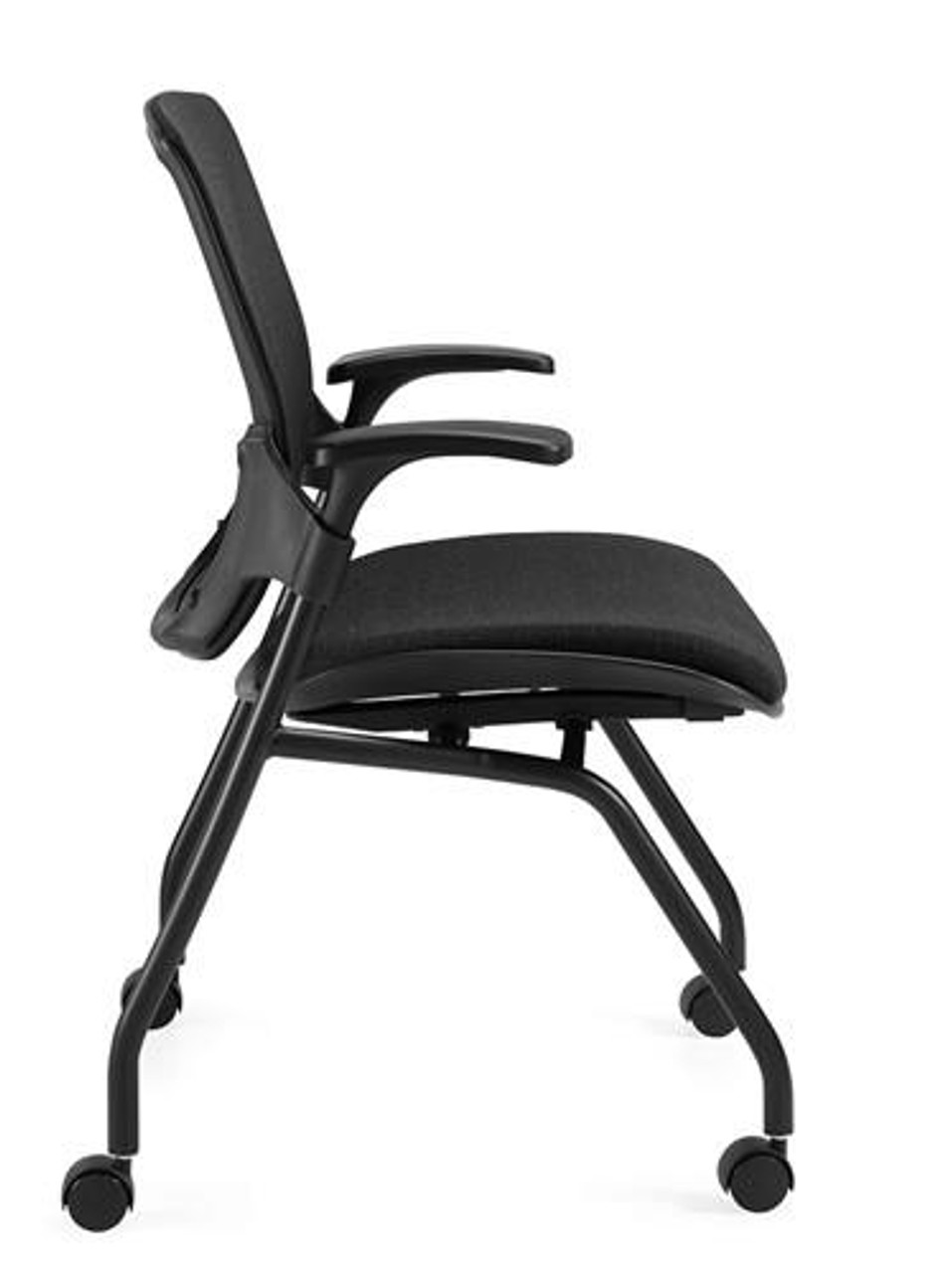 Global Roma Mesh Back Flip Seat Nesting Chair 1899
