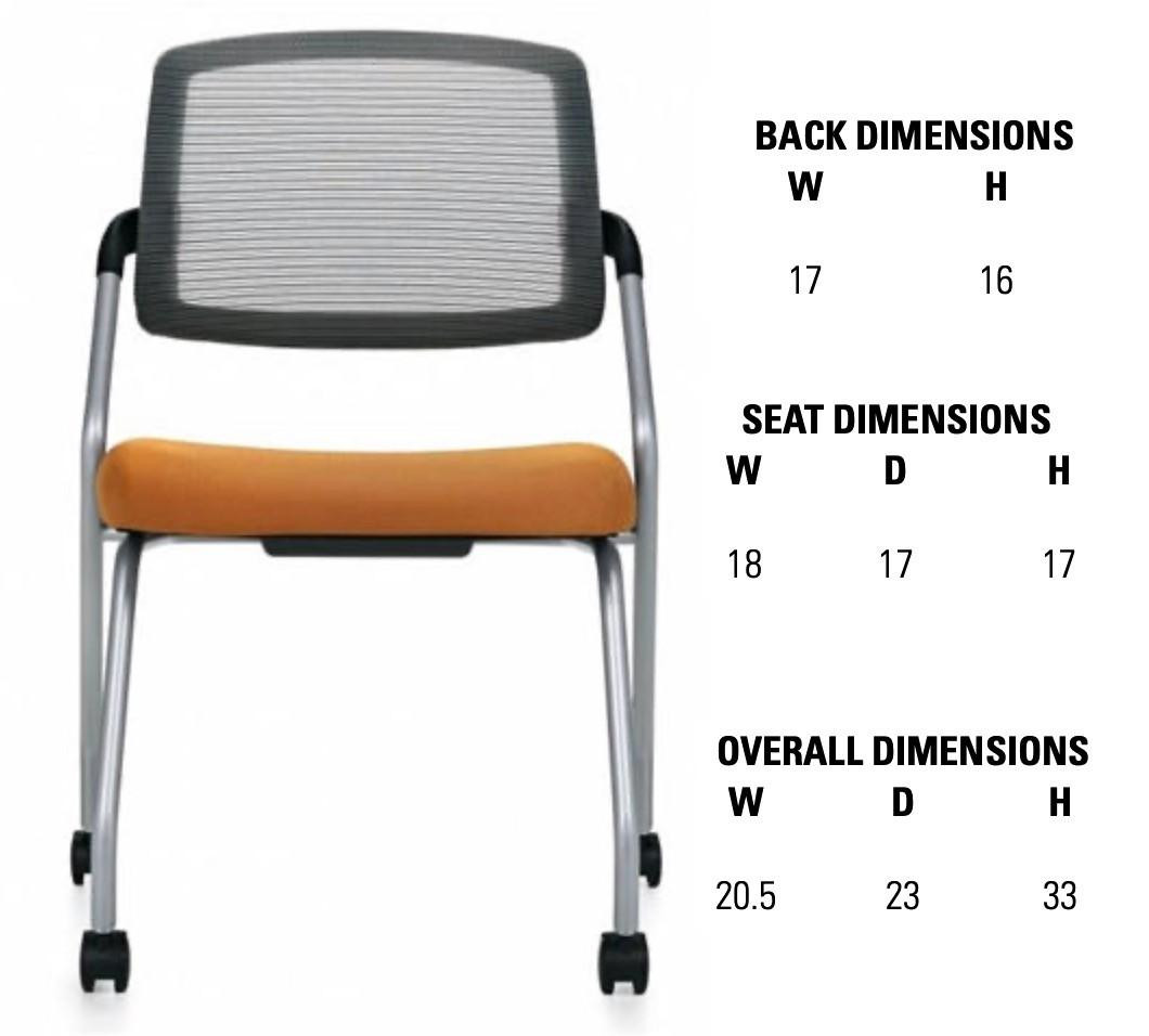 Global Spritz Armles Flip Seat Training Chair