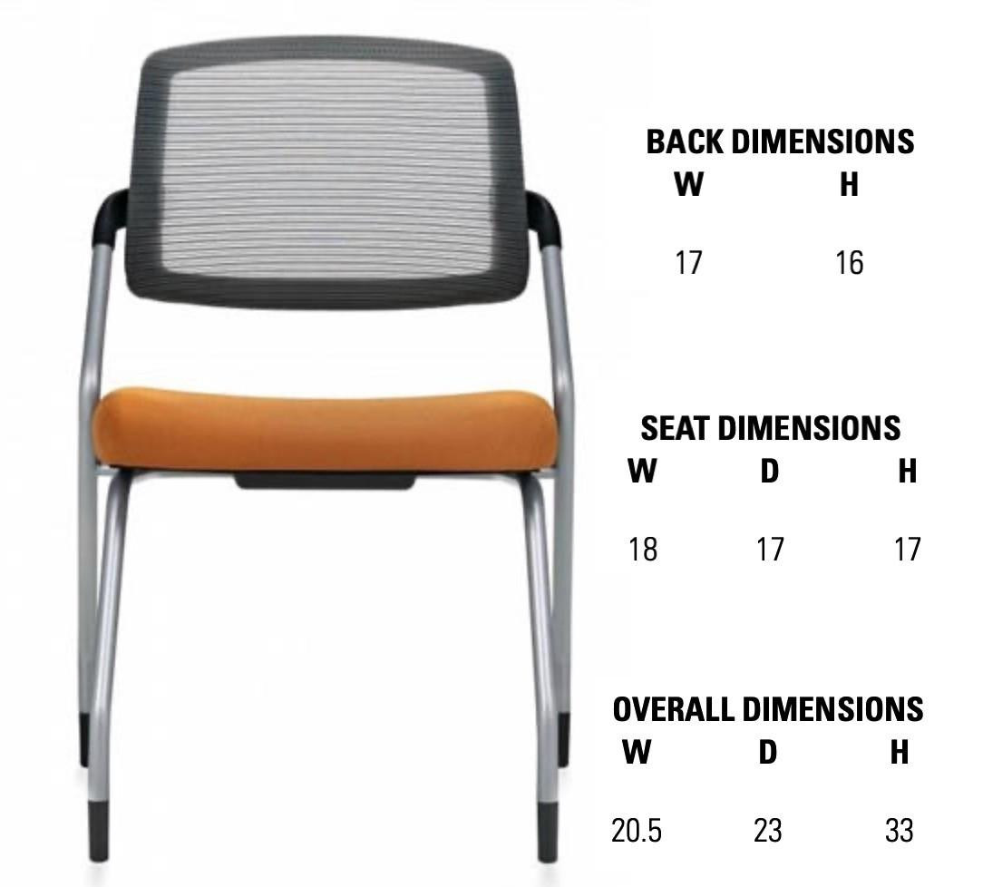 Global Spritz Armless Flip Seat Nesting Chair 6764