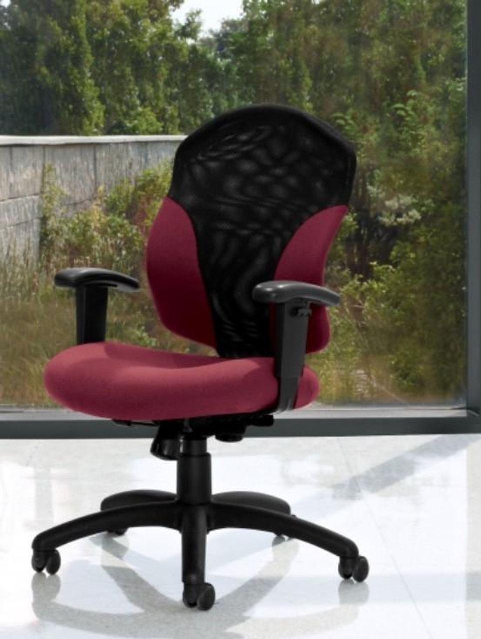 その他 INDUSTRY OF ALL NATIONS Chair Global Total Office 6322-4-C Vion Mid Back Chair