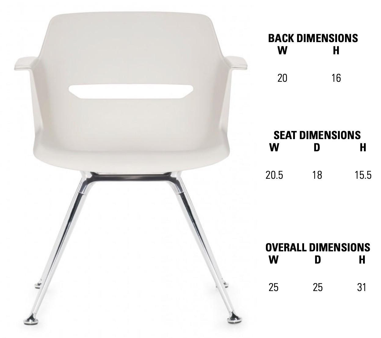 Global Moda 4-Leg Armchair 6960