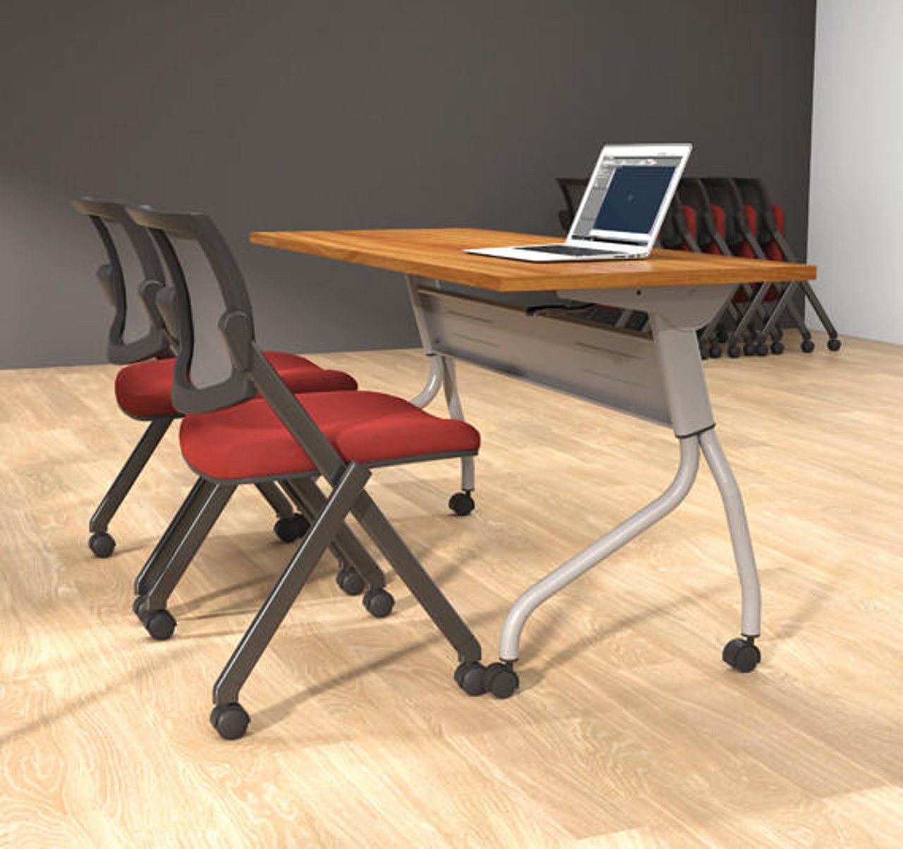Offices To Go Superior Laminate Flip Top Training Table