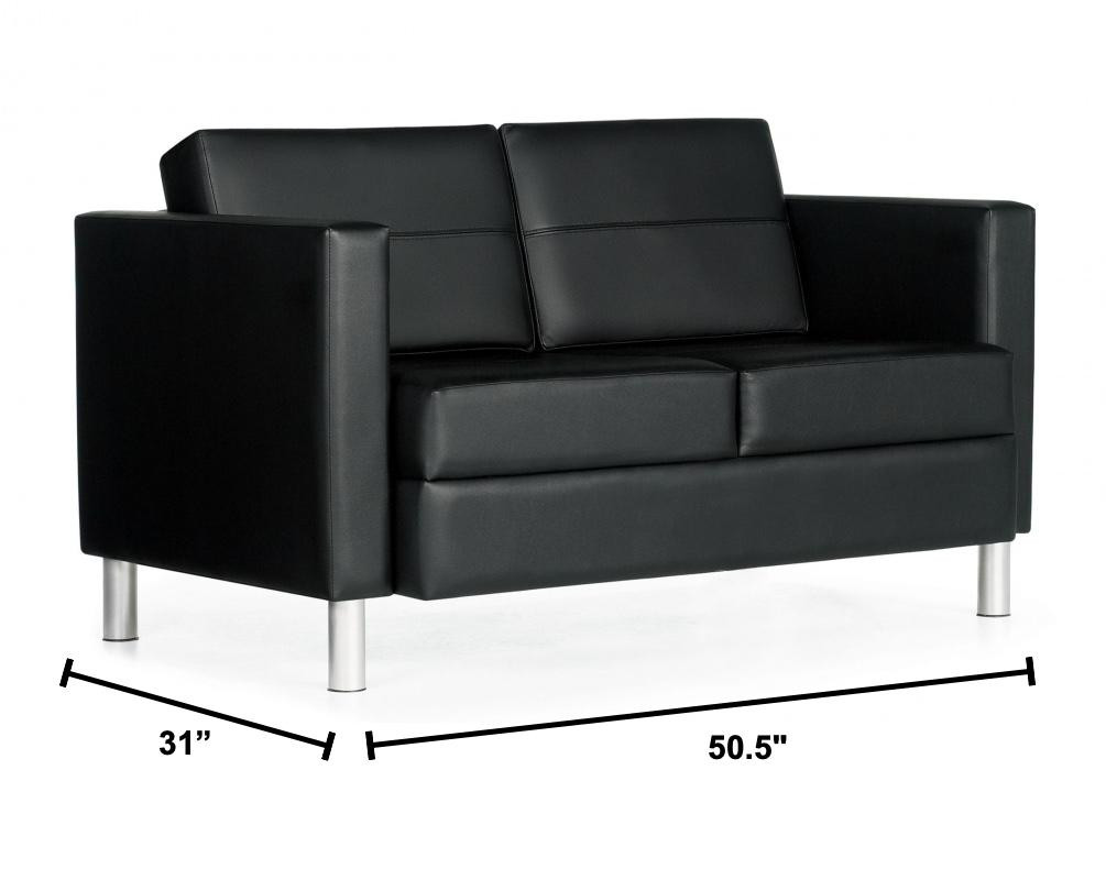 Global Citi Genuine Leather Two Seat Sofa 7876
