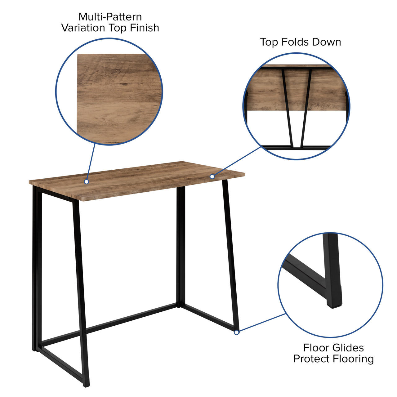 Rustic folding desk best sale