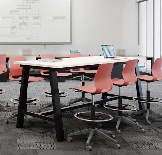 KFI 8' HPL Midtown Standing Height Conference Table