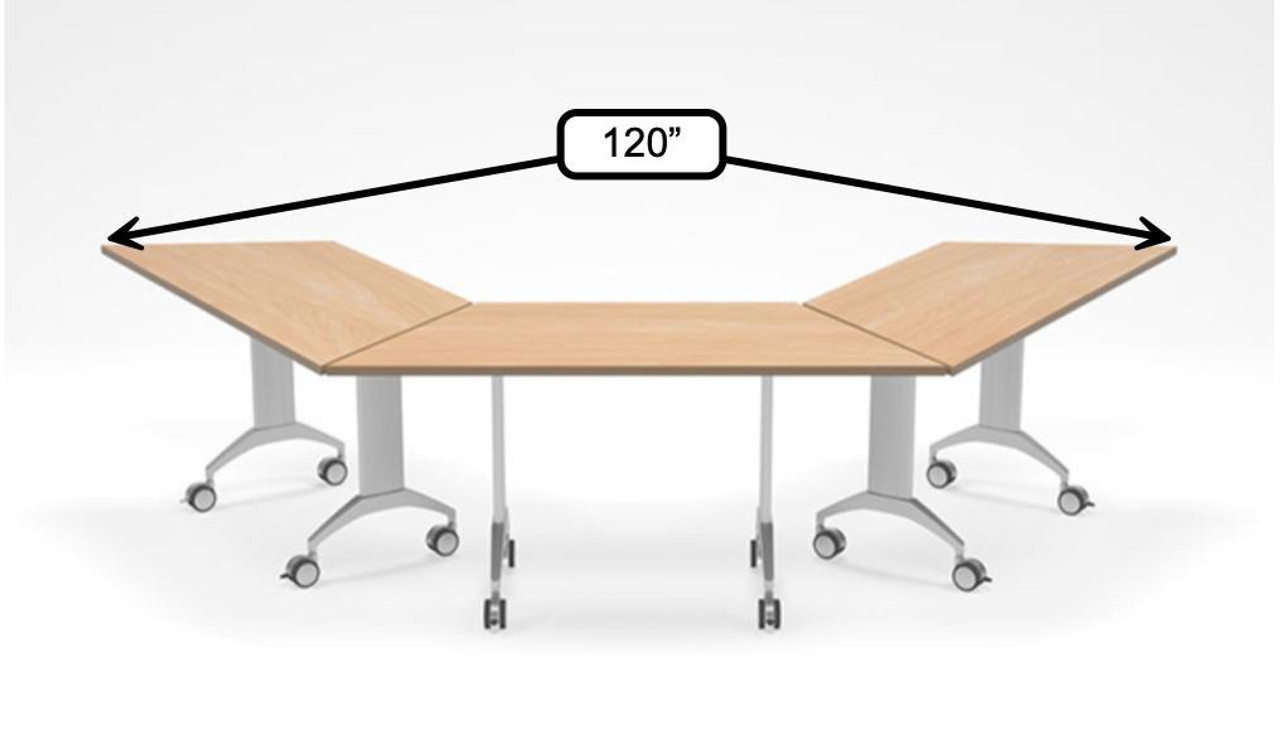 y*m様 TEN to TEN CF Tripod Table Special-T 6 Person Flip Top Trapezoid Table Configuration