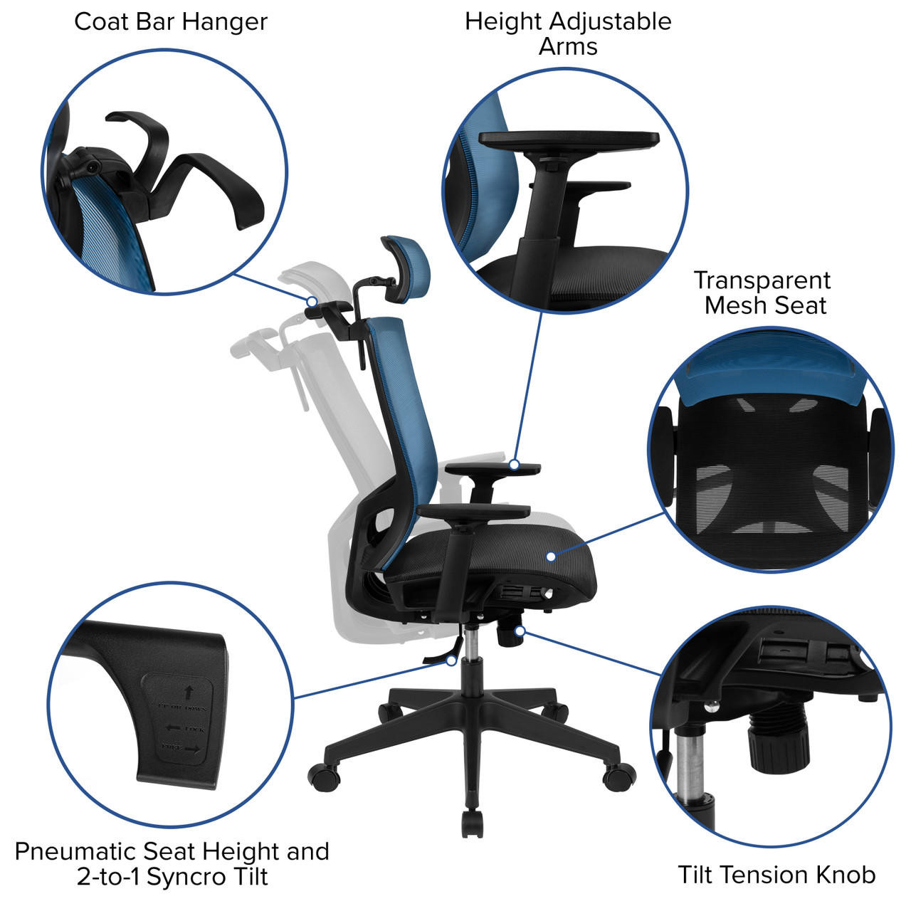 Office chair lumbar support adjustable arms outlet