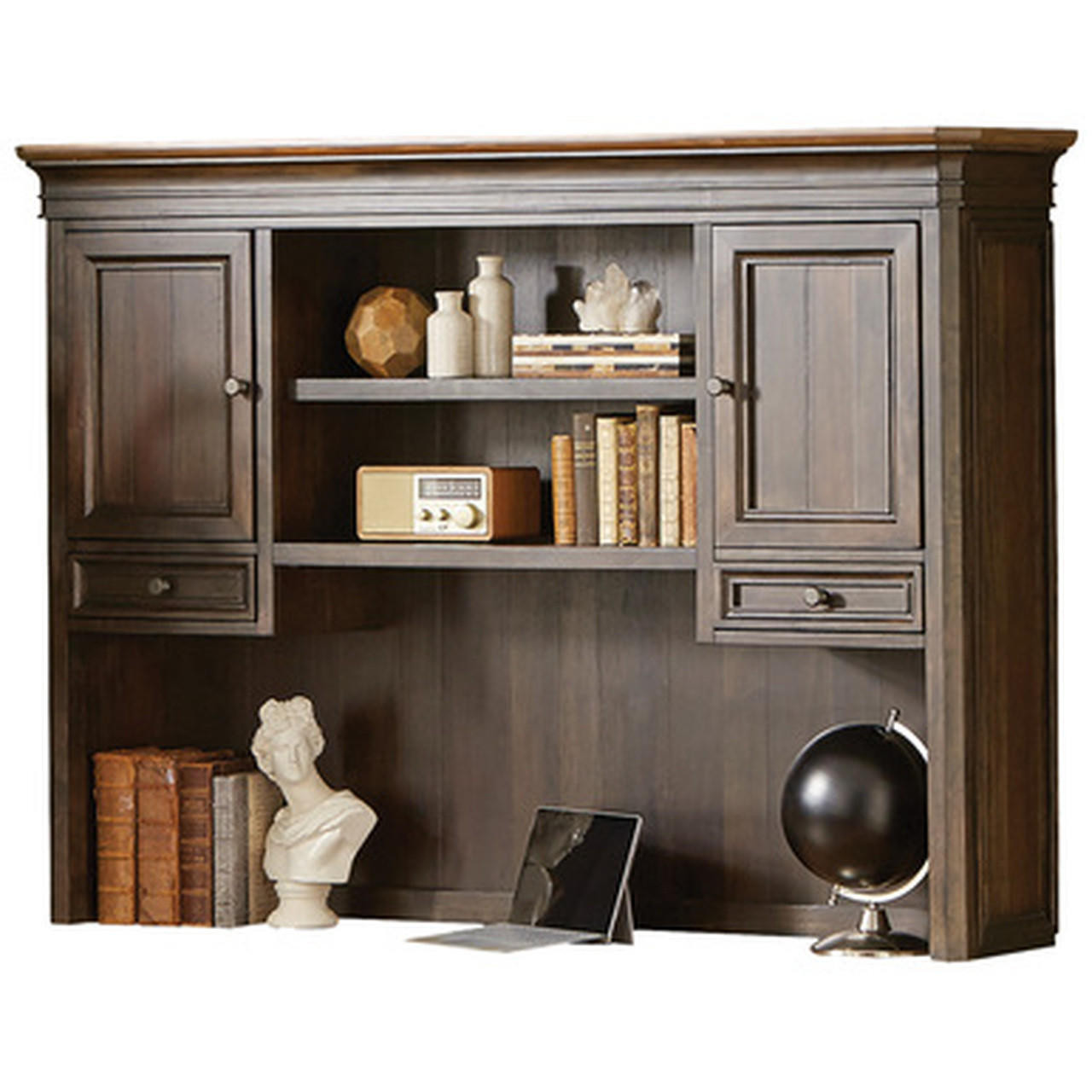 Office Source Westwood Collection 4 Piece Luxury Wood Executive Furniture  Layout