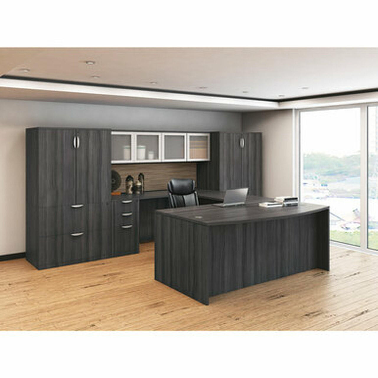Office Source OS Laminate Collection Large Executive Workstation OS19V