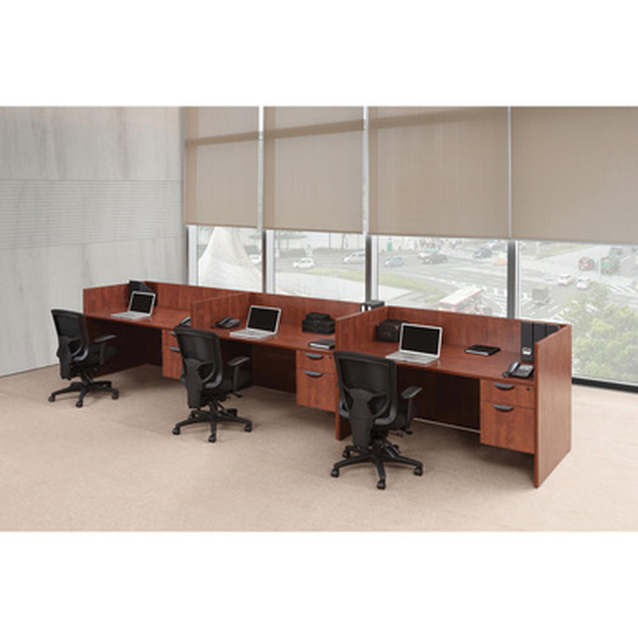 Multiple workstation desk discount