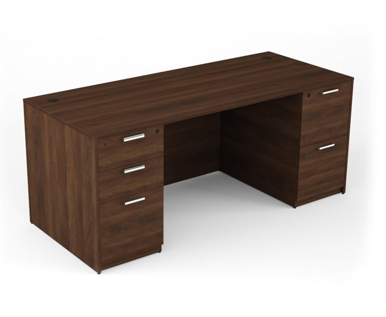 i5 Industries Kai Straight Front Laminate Double Pedestal Desk
