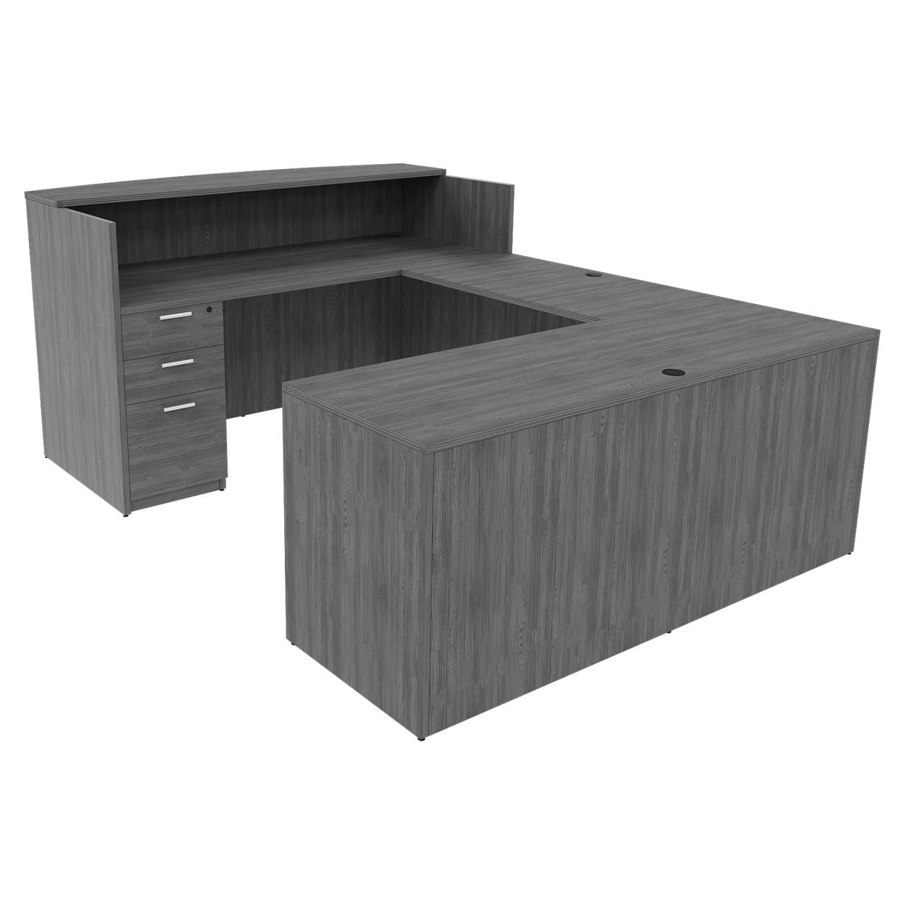 i5 Industries Kai U-Shaped Reception Desk Typical URD7196P-1