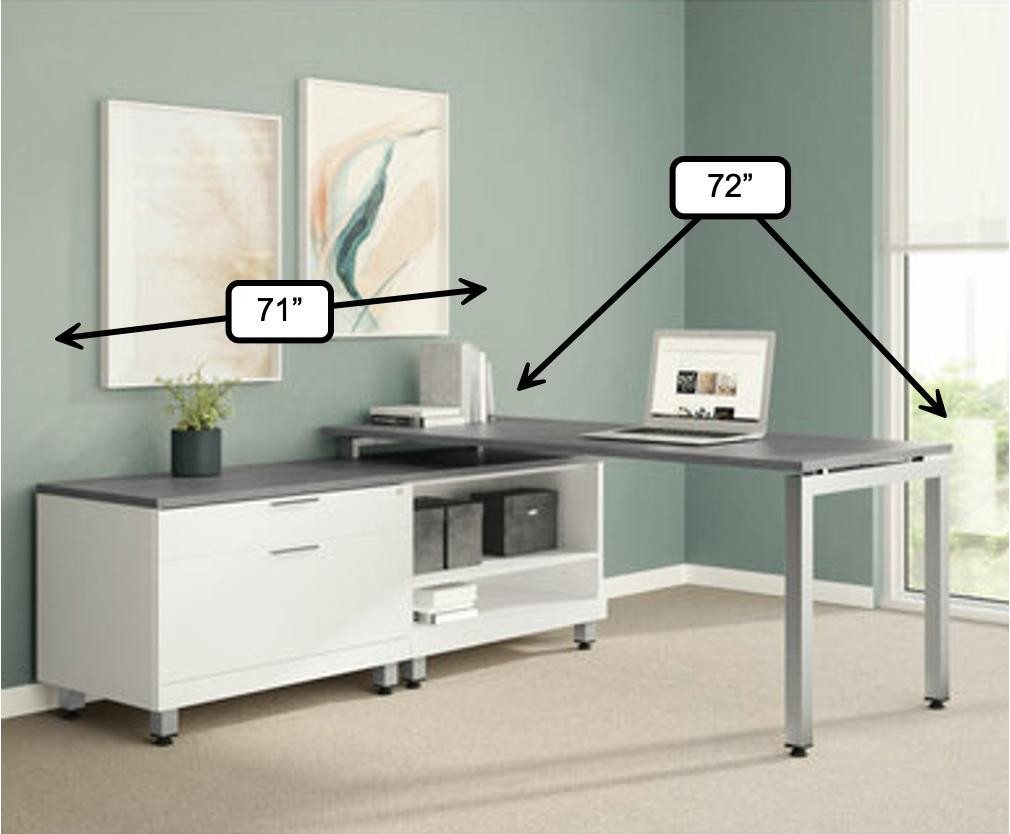 Office Source OS Laminate Variant Collection Contemporary L-Desk OS217