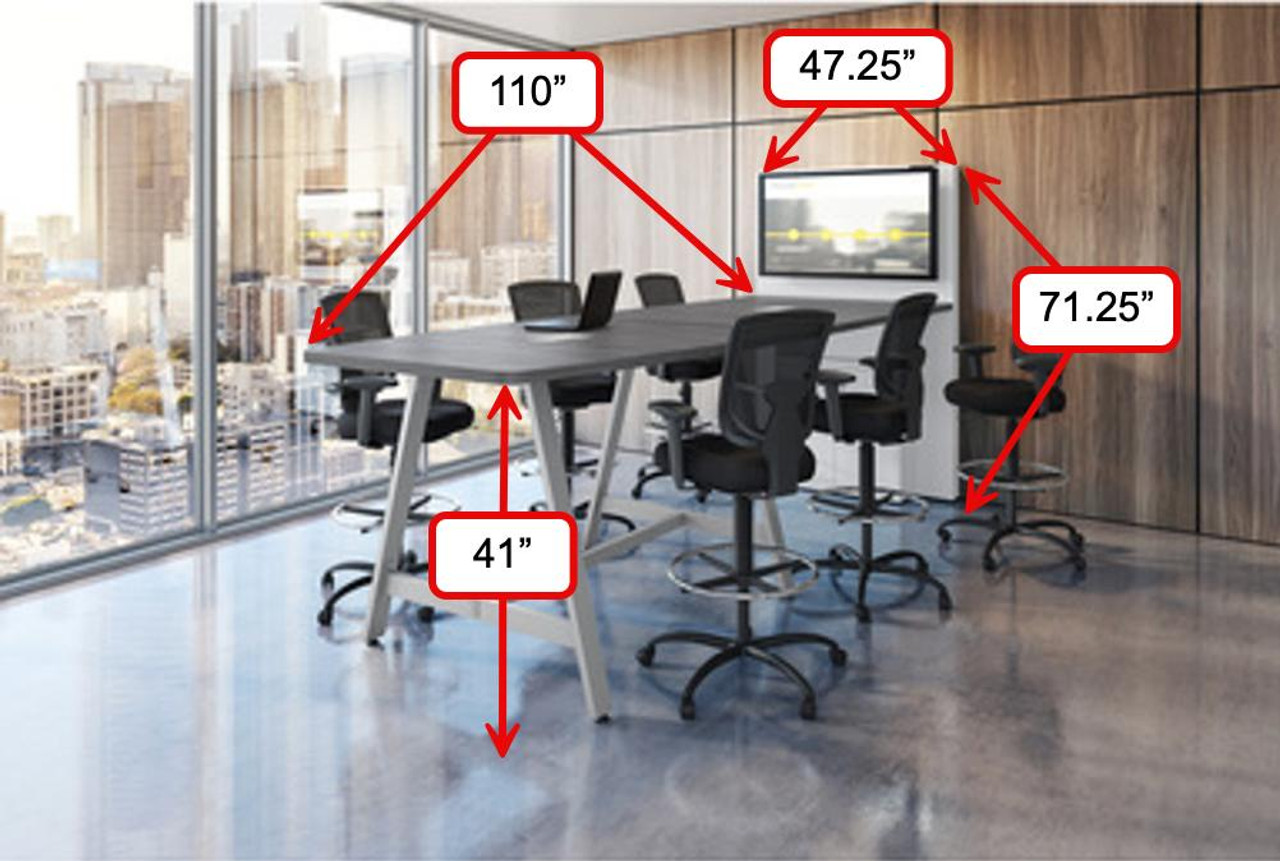 Office Source Multi-Purpose Collaborative Standing Height