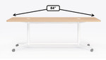 KFI Studios KFI Vaux 7' Rounded Edge Rectangular Conference Table (Power Options!) 