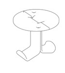 KFI Studios KFI Vaux Collection 42"H Squircle Shaped Standing Table (Size and Power Options!) 