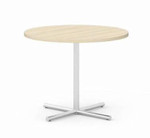 Global Total Office Global 36" Round Meeting Table with Chrome Tubular Base GCRR36 