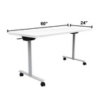 Safco Products Safco Jurni 60"W x 24"D Flip Top Table with Casters 