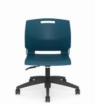 Global Total Office Global Popcorn Armless Wipe Clean Poly Shell Task Chair 6741 