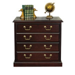  Office Source Rowland 2-Drawer Lateral File with Mahogany Finish CM450 