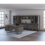  Office Source Palisades Gauntlet Gray Industrial-Modern Executive Suite 