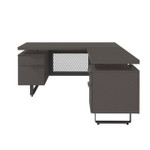  Office Source Palisades Gauntlet Gray Floating Top L-Desk EV6030L 