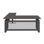  Office Source Palisades Gauntlet Gray Height Adjustable L-Desk EVH100 