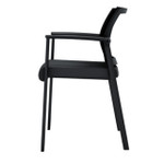  Office Source Oslo Stackable Mesh Back Side Chair 604MMF (Includes Casters!) 