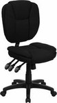  Flash Furniture Black Fabric Ergonomic Office Chair 