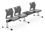 Global Total Office Global Duet 3 Person Beam Chair with Table DUT503 