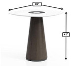 KFI Studios KFI Ember 36" Squircle Top Collaborative Standing Table (Available with Power!) 