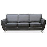  Office Source Sterling Collection Contemporary Office Reception Sofa with Brushed Chrome Legs 62621L 