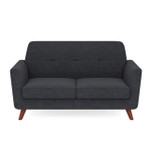Office Source Partridge Collection Loveseat with Wood Legs 50611F