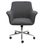  Office Source Bolster Mid Century Mid Back Swivel Chair 12887F 