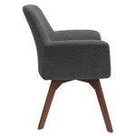  Office Source Bolster Mid Back Gray Accent Chair 12881F 