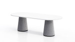 KFI Studios KFI Ember Contemporary Racetrack Conference Room Table (Size and Power Options!) 