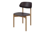 KFI Studios KFI Arbor Wood Frame Guest Chair with Easy Clean Plastic Seat 6800