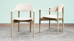 KFI Studios KFI Arbor Wood Side Chair with Wipe Clean Poly Seat 6801