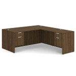  Office Source OS Laminate L-Shaped Office Desk DBLHLPL101 