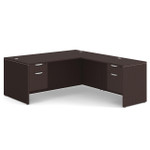  Office Source OS Laminate L-Shaped Office Desk DBLHLPL101 