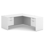  Office Source OS Laminate L-Shaped Desk DBLHLPL102 
