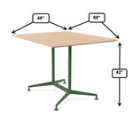  Special-T Zia Standing Height 48"D x 60"W x 42"H Conference Table 