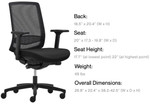 Eurotech Seating Adapt Mid Back Ergonomic Office Chair
